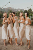 A Line Long Fashionable Simple Cheap Bridesmaid Dresses