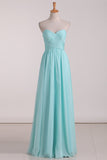 A Line Sweetheart A Line Bridesmaid Dresses With Ruffles Chiffon