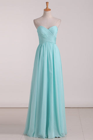 A Line Sweetheart A Line Bridesmaid Dresses With Ruffles Chiffon