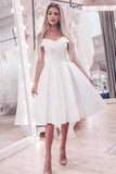 Elegant A-line Off-Shoulder Short Prom Evening Dresses