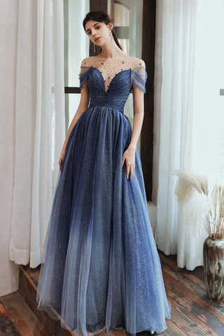 Blue ombre gown best sale