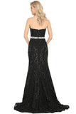 Evening Dresses Sweetheart Beaded Waistline Lace Mermaid