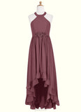 Sylvia A-Line Chiffon Asymmetrical Junior Bridesmaid Dress SJSP0019969