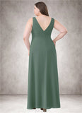 Gabriella A-Line Chiffon Floor-Length Dress SJSP0019655