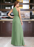 Rebecca Jumpsuit/Pantsuit High Neck Floor-Length Bridesmaid Dress With Bow(s) UKP0012792