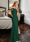 Lilian Trumpet/Mermaid One-Shoulder Floor-Length Bridesmaid Dress With Split Front UKP0012921