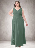 Gabriella A-Line Chiffon Floor-Length Dress SJSP0019655