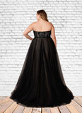 Lucile Ball-Gown Lace Tulle Sweep Train Dress SJSP0020117