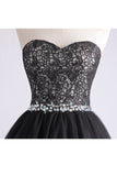 Sweetheart A Line Short/Mini Homecoming Dress With Applique Beaded