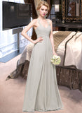 Simone A-Line Sweetheart Floor-Length Chiffon Bridesmaid Dress With Ruffle UKP0013034