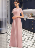 Rosie A-Line Floor-Length Bridesmaid Dress With Lace UKP0013151