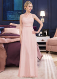 Jacey A-Line/Princess Sweetheart Floor-Length Chiffon Bridesmaid Dress With Ruffle UKP0013239