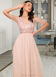 Gillian A-LineV-neckAnkle-LengthBridesmaidDress#273662 UKP0013281