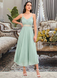 Amanda A-LineV-neckAnkle-LengthBridesmaidDress#273652 UKP0013283