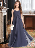 Beatrice A-Line Sweetheart Floor-Length Chiffon Junior Bridesmaid Dress With Ruffle UKP0013504