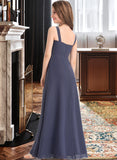 Beatrice A-Line Sweetheart Floor-Length Chiffon Junior Bridesmaid Dress With Ruffle UKP0013504