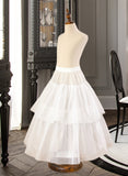 Mackenzie Ball-Gown/PrincessScoopNeckFloor-LengthTulleJuniorBridesmaidDressWithSashBeading#136423 UKP0013615