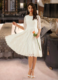 Essence A-Line Knee-Length Wedding Dress UKP0013699