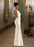 Kathy Trumpet/Mermaid Scoop Neck Floor-Length Wedding Dress UKP0013727