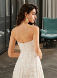 Blanche A-Line Sweetheart Floor-Length Wedding Dress UKP0013899