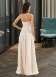 Blanche A-Line Sweetheart Floor-Length Wedding Dress UKP0013899