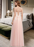 Macey Ball-Gown/Princess Sweetheart Floor-Length Tulle Wedding Dress With Sequins UKP0013992