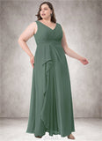 Gabriella A-Line Chiffon Floor-Length Dress SJSP0019655