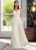 Georgia A-Line Sweetheart Floor-Length Tulle Wedding Dress UKP0014012