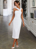 Savannah V-neck Knee-Length Wedding Dress UKP0014046