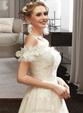 Madeline A-Line Sweetheart Floor-Length Wedding Dress With Lace Sequins UKP0014063