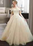 Madeline A-Line Sweetheart Floor-Length Wedding Dress With Lace Sequins UKP0014063