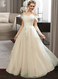 Madeline A-Line Sweetheart Floor-Length Wedding Dress With Lace Sequins UKP0014063