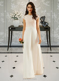 Saniya A-Line Scoop Neck Floor-Length Wedding Dress With Lace UKP0014066