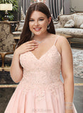 Jaden A-Line V-neck Short/Mini Tulle Prom Dresses With Beading Sequins UKP0014107