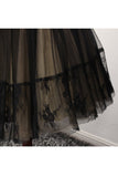 A Line Homecoming Dresses Sweetheart Tulle With Applique And Sash