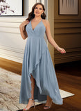 Audrina A-Line V-neck Asymmetrical Prom Dresses UKP0014187