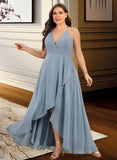 Audrina A-Line V-neck Asymmetrical Prom Dresses UKP0014187