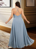 Audrina A-Line V-neck Asymmetrical Prom Dresses UKP0014187