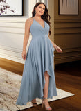 Audrina A-Line V-neck Asymmetrical Prom Dresses UKP0014187