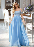 Alula Ball-Gown/Princess Sweetheart Floor-Length Organza Prom Dresses With Beading Sequins UKP0014198