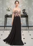 Yareli Ball-Gown/Princess Off-the-Shoulder Floor-Length Chiffon Prom Dresses UKP0014281