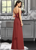 Carlee Sheath/Column Square Neckline Floor-Length Prom Dresses With Split Front UKP0014424