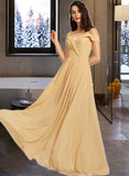 Liberty A-Line V-neck Floor-Length Prom Dresses UKP0014484