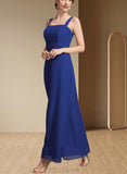 Kennedi A-Line Square Neckline Ankle-Length Chiffon Mother of the Bride Dress With Ruffle UKP0014982