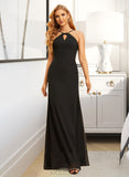 Alani Trumpet/Mermaid High Neck Floor-Length Bridesmaid Dress UKP0015362