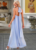 Karli A-Line Halter Ankle-Length Bridesmaid Dress UKP0015384