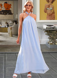 Karli A-Line Halter Ankle-Length Bridesmaid Dress UKP0015384