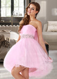 Amy A-line Sweetheart Short/Mini Tulle Homecoming Dress With Beading Sequins UKP0015470