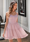 Bailee A-Line V-neck Short/Mini Homecoming Dress UKP0015488