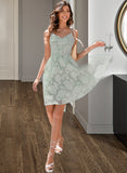 Lea A-Line Short/Mini Homecoming Dress UKP0015500